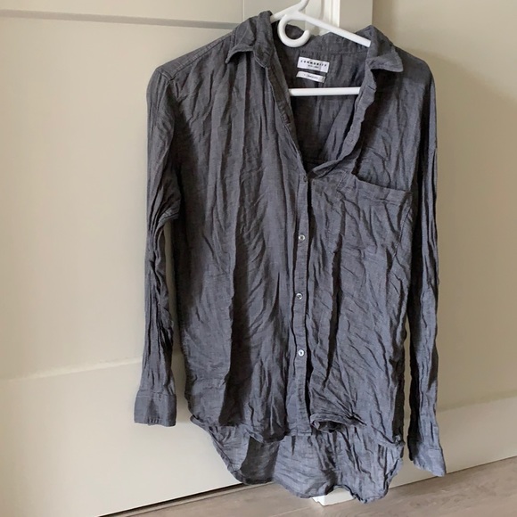 Tops - Community size small blue linen shirt